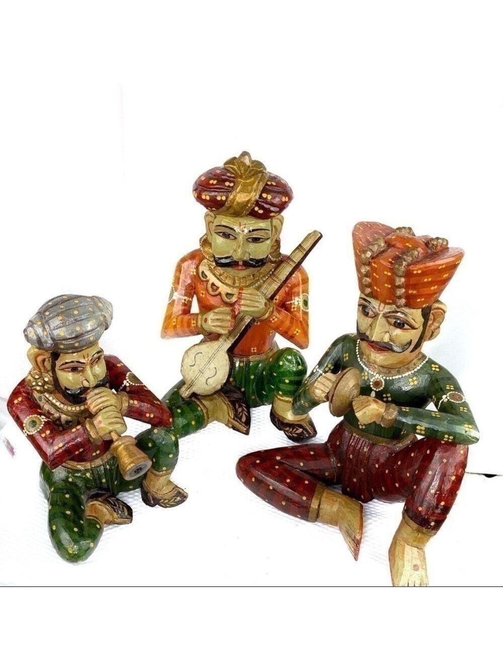 euc-3 Pc Traditional Indian Handcrafted Musicians